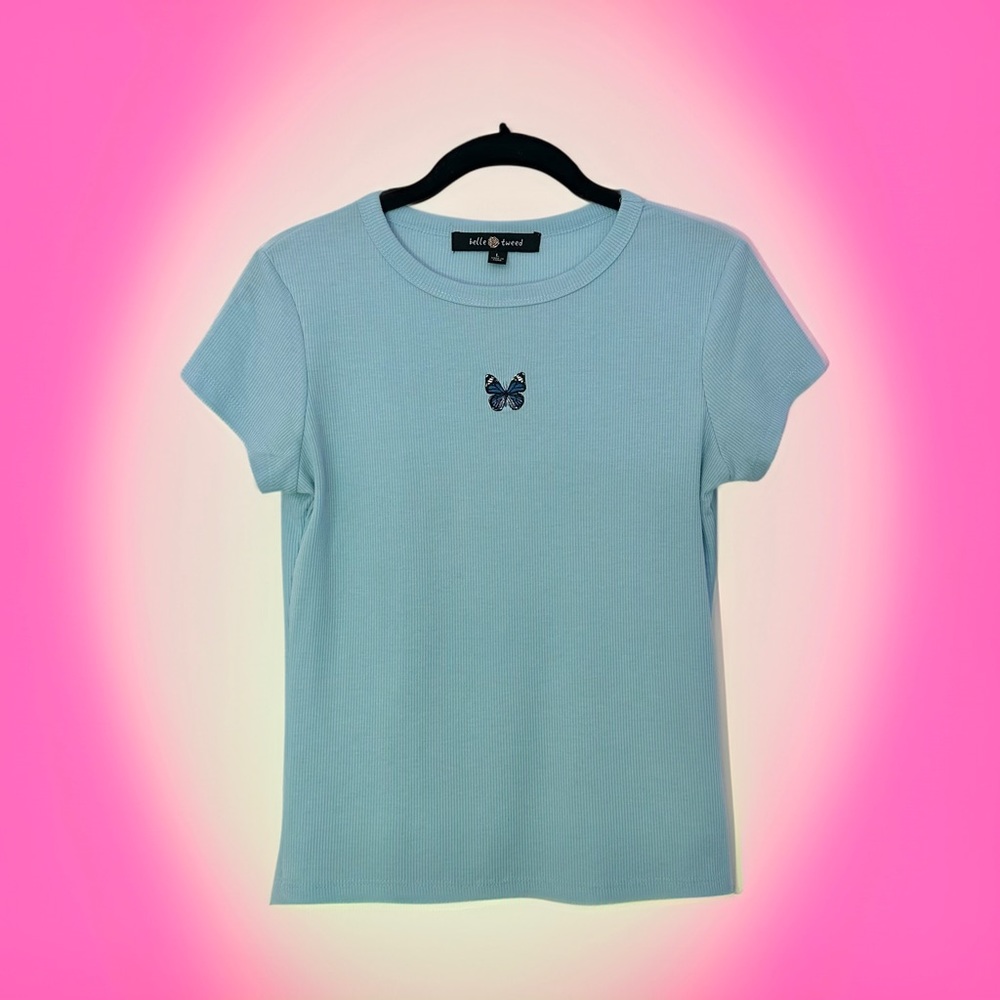 ribbed butterfly tee